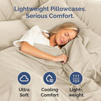 Queen Pillow Cases Set of 8 - Ultra Soft Hotel Quality Pillowcase Covers - Comfy & Wrinkle Free - Shrink, Stain and Fade Resistant - Easy-Care, Machine Washable Pillow Protectors - 8 Pcs Set - Wheat