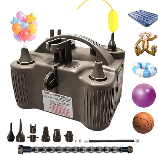4-in-1 Electric Balloon Pump for All Balloons, Inflatables, and Sports Balls by Unknown