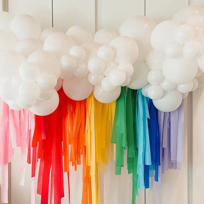 Voircoloria 105pcs White Party Latex Balloons, 12inch | - Image 8