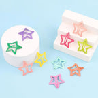 Hair Clips for Girls, CYBAUG 100-Pack Star Metal Hair Clips for Toddlers,Kids,Women, Cute Snap Hair Barrettes for Fine/Thick Hair Candy Color Hair Accessories
