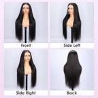 Hermosa 220% 13x4 Lace Front Wigs Human Hair Pre Plucked with Baby Hair 28 inch 12A Brazilian Straight Human Hair Wigs for Women Natural Hairline Natural Color
