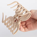 4 Pcs Octopus Claw Clips Octopus Hair Claw Clips for Women 3.8" Large Hair Claw Clip for Women Strong Grip Non-slip Jaw Clip for Thick,natural color