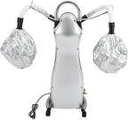 Steamer for Hair Salon,Ozone Micro Mist Hair Steamer, 650W Hair Salon Professional Ozone Hair Steamer Free Standing Color Processor with Dual Caps,Rolling Base for Deep Hair Care Repair, Hair Styling