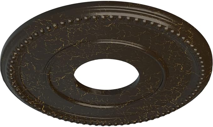 Ekena Millwork CM12BRSHC 12-1/2" x 3-7/8" x 3/4" Bradford Ceiling Medallion - Image 2
