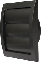 Repa Market 4 Inch Anthracite Dryer Vent Hood/Duct Cover for Walls or Ducting/ABS Plastic Grille with Flaps & Insect Screen/Exhaust and Dryer Vent Covers for Indoor & Outdoor Use