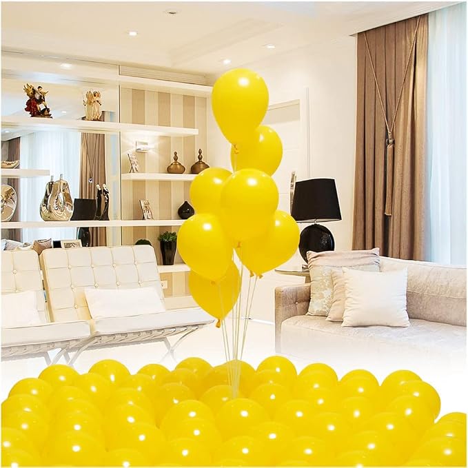 400 Pack Yellow Balloons 5 Inch Pastel Yellow Matte Latex Small Balloon - Image 5