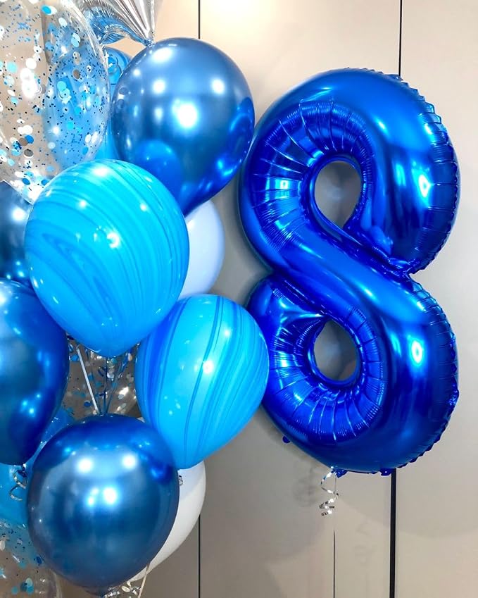 Numbers 30 Balloon 40Inch Blue Balloons - Image 3