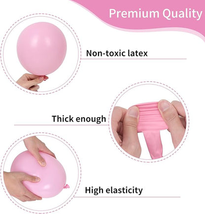 RUBFAC Light Pink Balloons Different Sizes 105pcs 5/10/12/18 Inch - Image 3