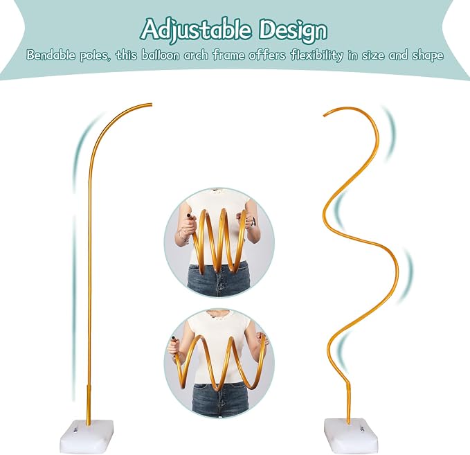 Balloon Arch Kit for Floor, 8.2 FT Adjustable Balloon Arch Stand - Image 3