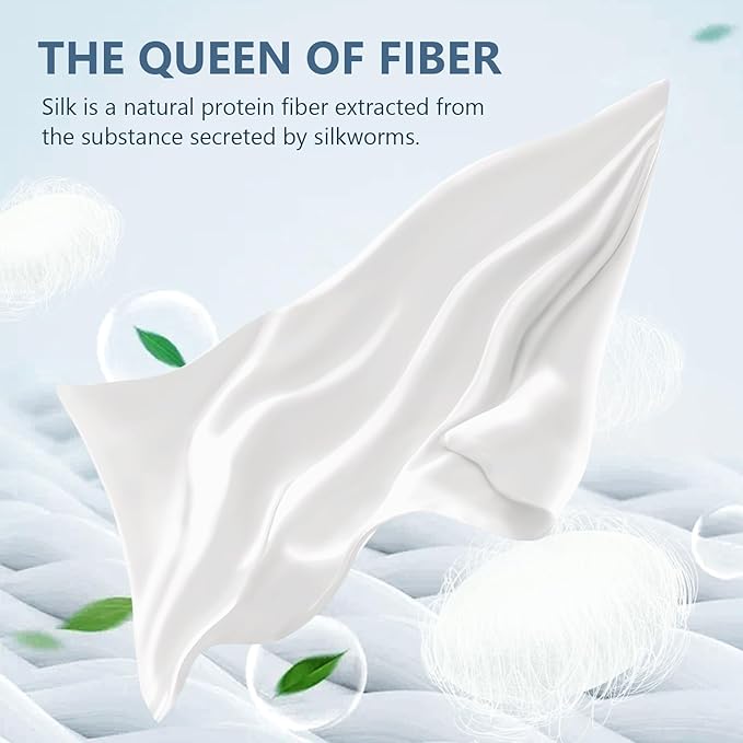 Silk Pillow Cases King Size 100% Mulberry Silk Pillowcase for Hair & Skin 22 Momme Both Side Grade 6A Silk Cooling Soft Breathable 20 x 36 Inches with Hidden Zipper 1PC, White