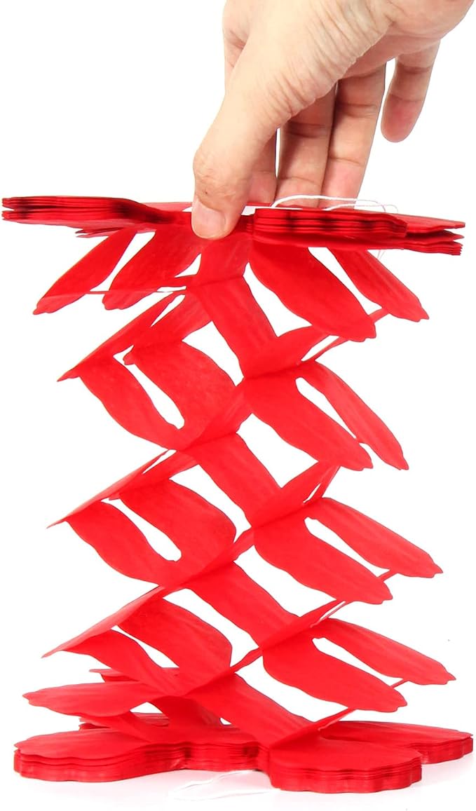 Black White-Red Party-Decorations Streamers Garland - 157Ft Graduation - Image 4