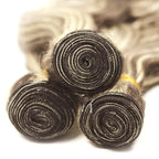 28 30 32 Inch Blonde Bundles Human Hair Highlight Body Wave Bundles 2 Tone Black and Blonde Body Wave Bundle Niegmeag Brazilian Virgin Remy Hair Extensions 300g