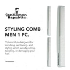Gentlemen Republic Styling Comb Men 1 Pc (I0110208) – Made with Carbon Ceramic Material, Lightweight Anti-Slide, Heat Resistant Up to 230°C / 450°F for Professionals & Stylist