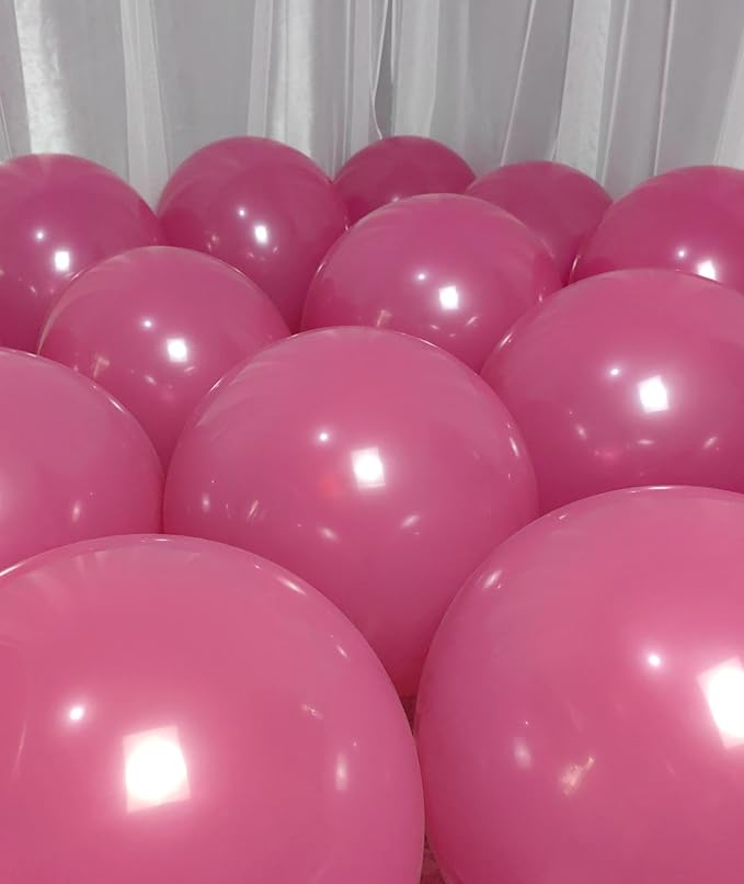 90 Pack Hot Pink Balloons 18 inch Hot Pink Latex Party big Balloon Bulk - Image 4