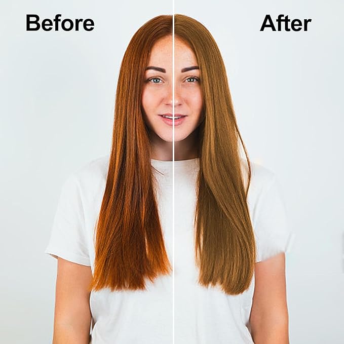 Blonde Brown Hair Dye Shampoo 3 in 1, Long-lasting & Natual Hair Color Shampoo, Herbal Ingredients Natural Shampoo Hair Dye Effect in Minutes for Men Women 500ml