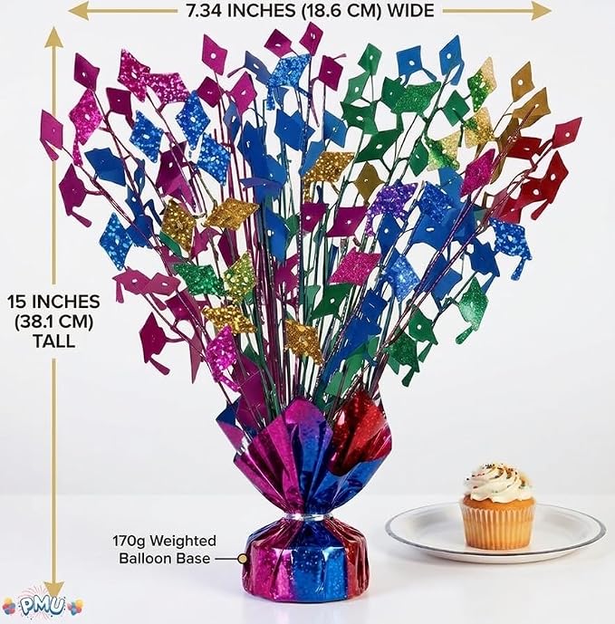 PMU Multicolor Graduation Balloon Weights, Graduation Centerpieces - Image 2