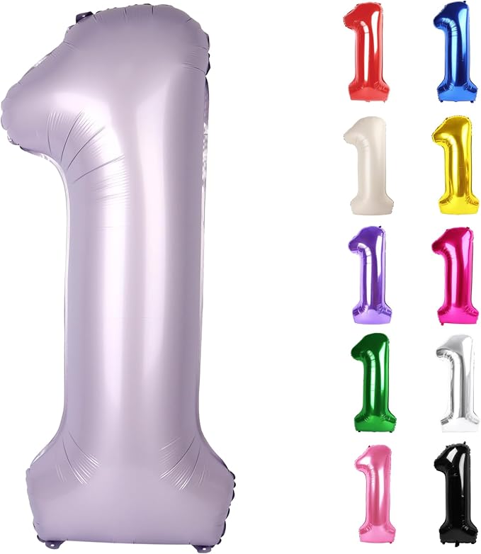 Lilac Number 1 Balloon 40 Inch by IWERP