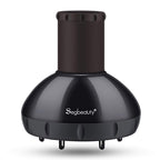 Segbeauty Hair Diffuser for Curly Hair, Upgraded Adjustable Air Flow, Deep Bowl, Professional Salon Frizz-free Fast Dry Diffuser Attachment with 1.57"-1.97" Nozzle, Black