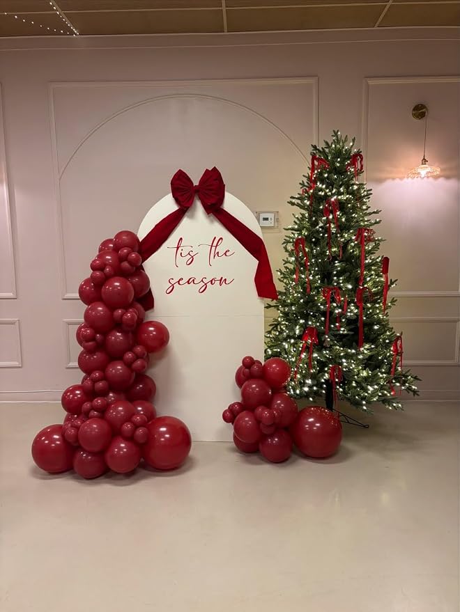 KBZVNAF Burgundy Latex Party Balloons 50 Pack 12 inch | Dark Red Helium Matte - Image 7