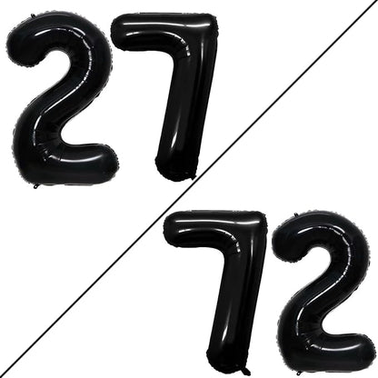 Number 27 Balloons for 27th Birthday Party Decorations, 42 Inch Jumbo Foil by GOER