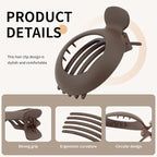 6Pcs Small Flat Hair Clips for Women Non Slip Flat Claw Clip No Crease Flat Hair Clips for Thin/Thick Hair Flat Hair Clamps for Women Girls Tiny Claw Clips for Hair
