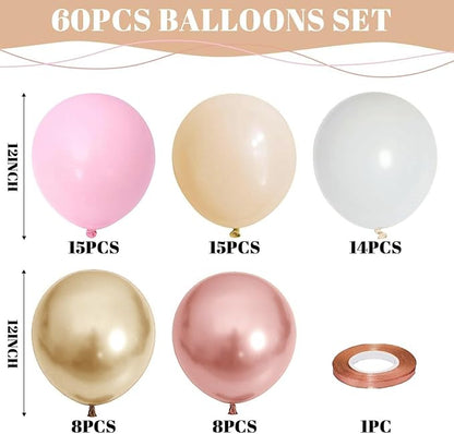 Rose Gold and Pink Balloons - Image 2