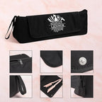 callie Custom Hair Tools Travel Bag, Personalized Portable Hair Accessories Organizer Case Storage Pouch with Heat Resistant Mat, Gifts for Women Men, 18" x 4.7" × 5.9"