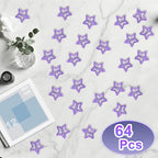 64 Pcs Metal Snap Hair Clips for Women,Small Snap Barrettes for Women Girls Thick Fine Hair (Purple)