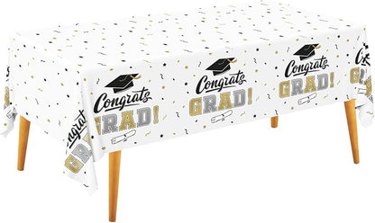 Graduation Decorations, Gongrats Grad Tablecover by Gatherfun
