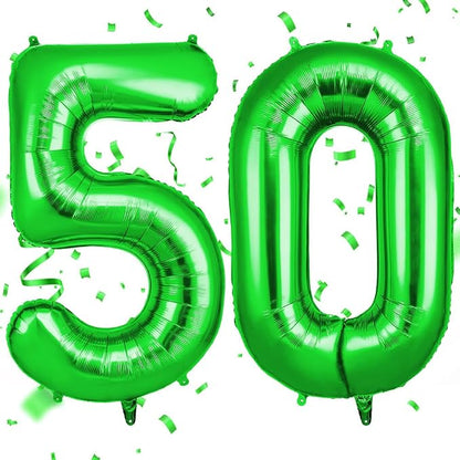 OFFCUP 40 Inch Green Number 50 Balloon by OFFCUP