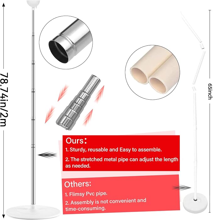 2 Sets Adjustable Balloon Column Stand Kit - Image 3