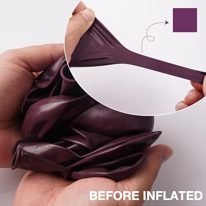 PartyWoo Dark Purple Balloons 140pcs Royal Purple Boho Neutral Color | 18 12 10 - Image 2