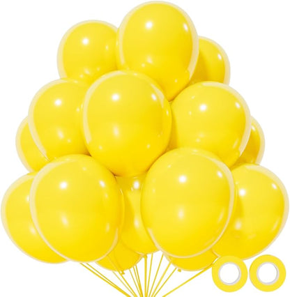 110pcs Yellow Balloons 12 Inch by KUULBELAballoons