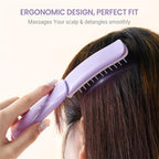 4 Pcs Foldable Travel Hair Brush, Compact and Lightweight with Mirror, Self-Cleaning Design, Mini Hair Detangle Comb with Soft Bristles, Small Pocket Brush for Purse