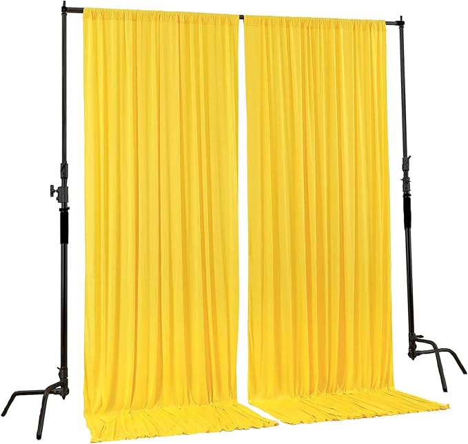 AK TRADING CO. 10 feet x 10 feet Polyester Backdrop Drapes Curtains Panels - Image 2