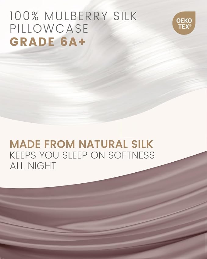 THXSILK Mulberry Silk Pillowcase for Hair and Skin with Hidden Zipper, Both Side 19 Momme Silk, Hypoallergenic Pillowcase Pillow Cover(20inch x 36inch, King Size, Purple, 1pc)