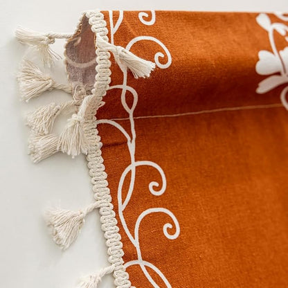 Boho Terracotta Curtains Farmhouse Curtains - Image 6