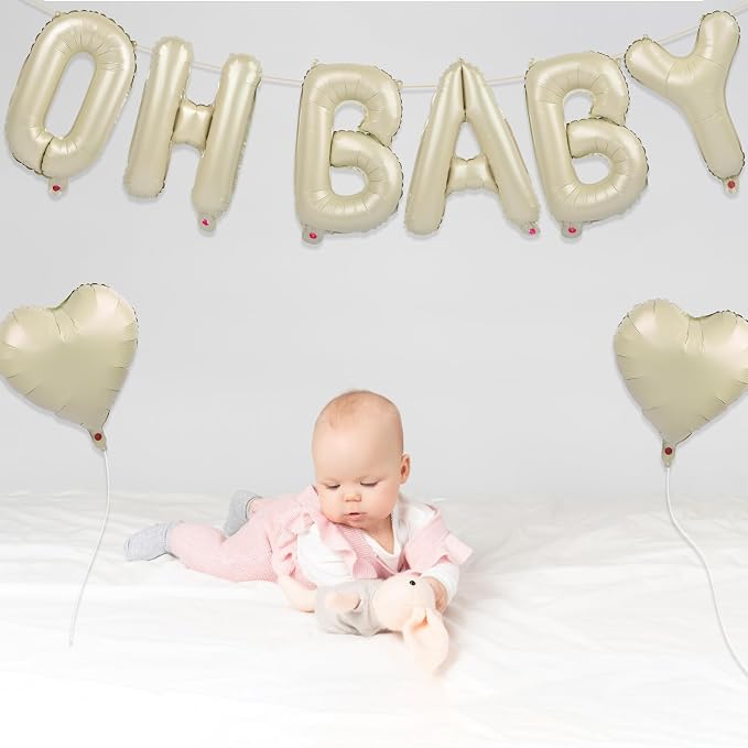 OH BABY Letter Balloons, Baby Shower Party Decorations Gender Reveal Decor - Image 5