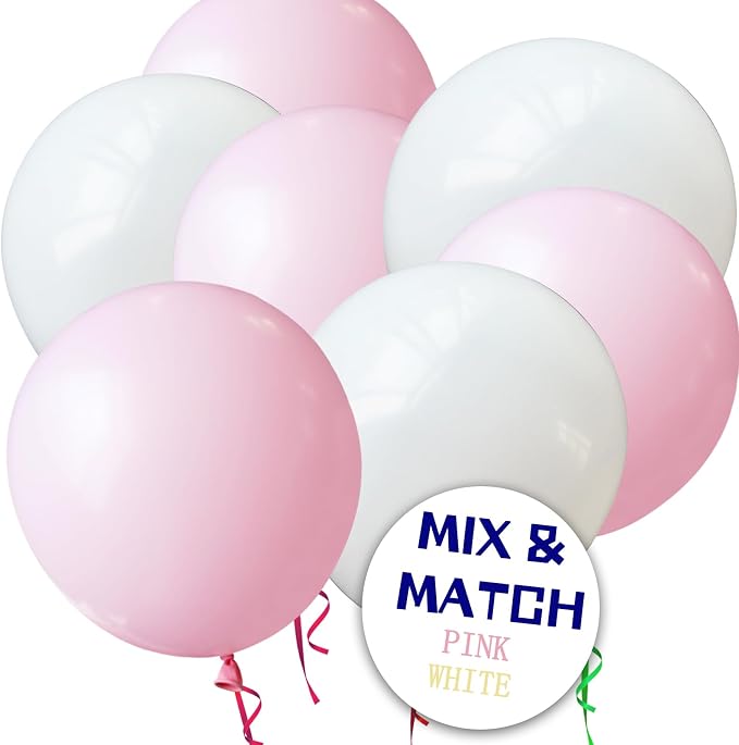 110pcs Light Pink Balloon 12 inch, Light Pink Latex Balloons - Image 8