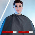 Barber Strong The Barber Cape Haircut Cover for Men, Hair Repelling and Static-Reducing Material, Water Resistant Fabric