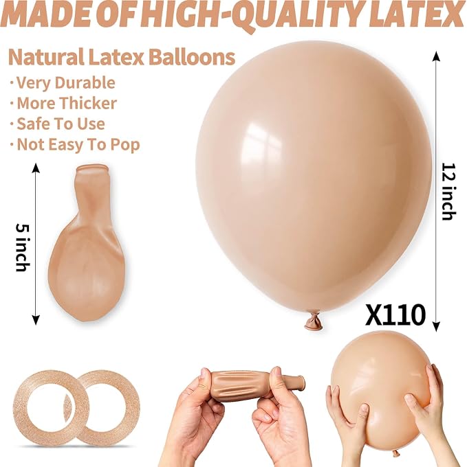 110pcs Nude Balloon 12 inch - Image 3