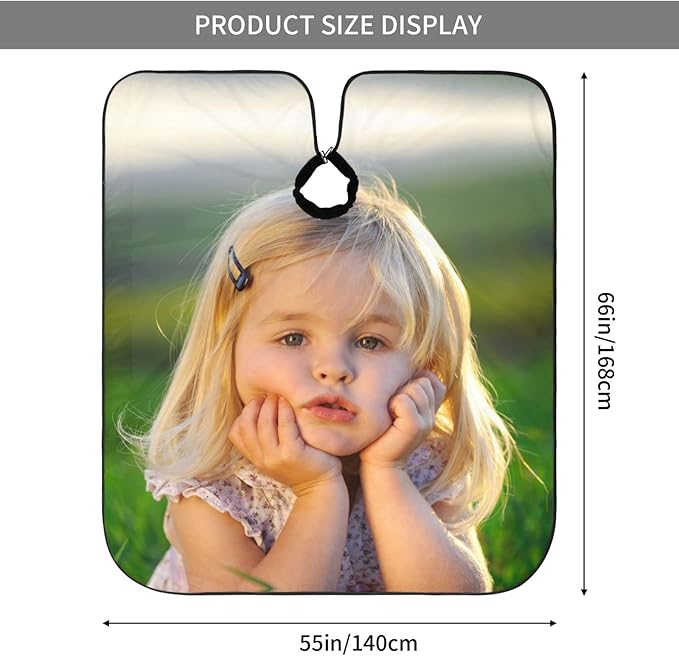 Custom Barber Cape Personalized Hair Cutting Capes with Adjustable Neckline Hairdresser Cape for Home Salon Barbershop