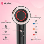 CINOSTAR Hair Dryer, Fast Drying Blow Dryer with Diffuser, with 110, 000RPM Brushless Motor&Ionic Technology No Heat Damage, Lightweight for Women and Travel, Low Noise, Black Rose Gold