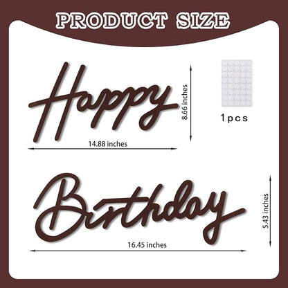 TONIFUL Happy Birthday Sign for Backdrop - Image 2