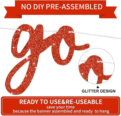 BEISHIDA Glitter Red Pre-Strung Go Shawty It's Your Birthday Banner Decor | NO - Image 2
