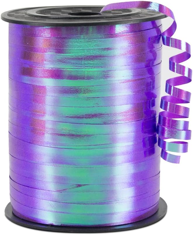 Purple Gradient Curling Ribbon, 1/5" Wide x 500 Yards Christmas Curling Ribbons by KMERLIFE