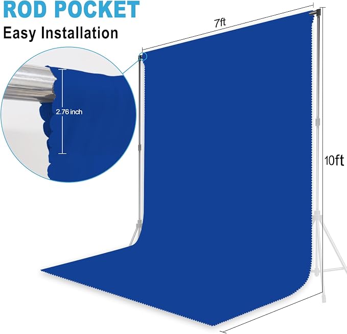 Royal Blue hotography Backdrop for Photoshoot, 7x10 FT | Versatile Studio Photo - Image 2