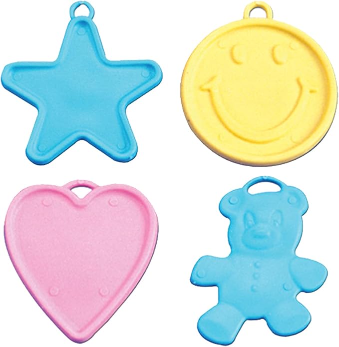 PMU 8-gram Plastic Balloon Weights Pastel Assorted Pkg/50 by PMU