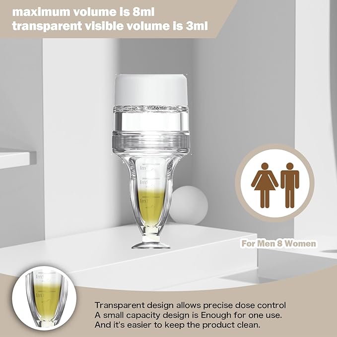 Scalp Applicator Comb,Minoxidil Applicator tool,Hair Oil Essential Serum Liquid Massager for Hair Growth, Follicle Care Treat hair Loss Thinning (Transparent)