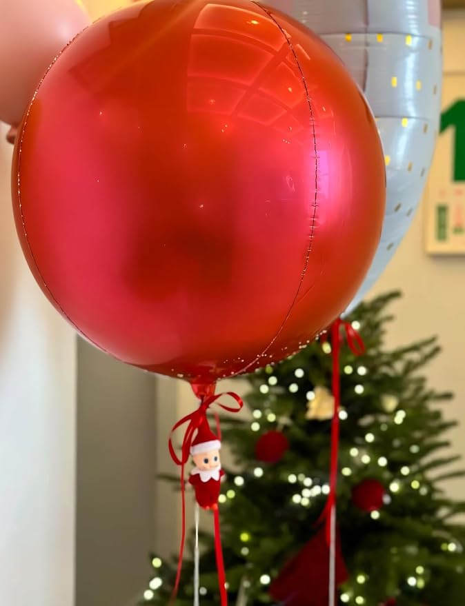 14PCS Red Foil Balloons Set - Image 7